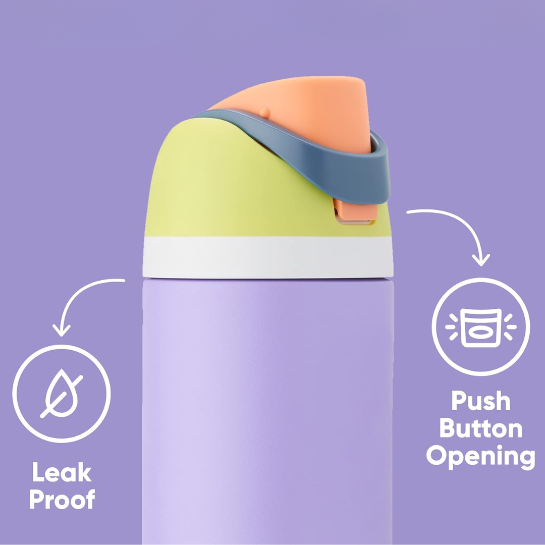 Insulated Stainless Steel Bottle | Double Wall Design with Integrated Straw | Ideal for Hot and Cold Beverages 3