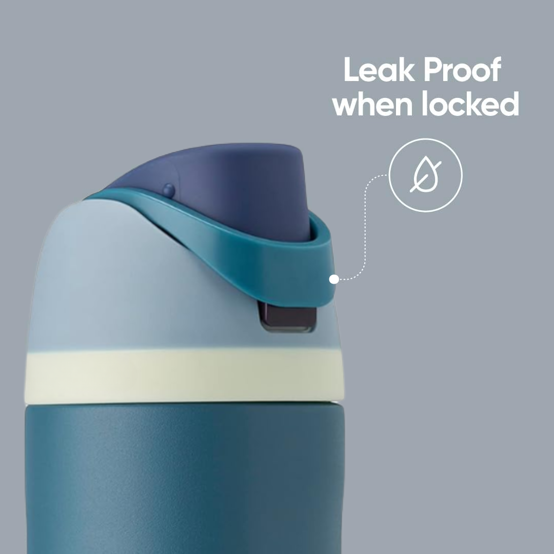 Insulated Stainless Steel Bottle | Double Wall Design with Integrated Straw | Ideal for Hot and Cold Beverages 5