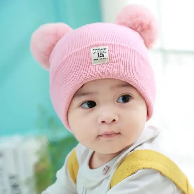CozySnow Trendy Kids Beanie with Pompom