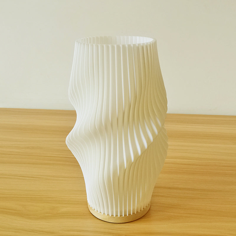 Frenchlight Table Lamp - Pleated Cream Bedside Lamp