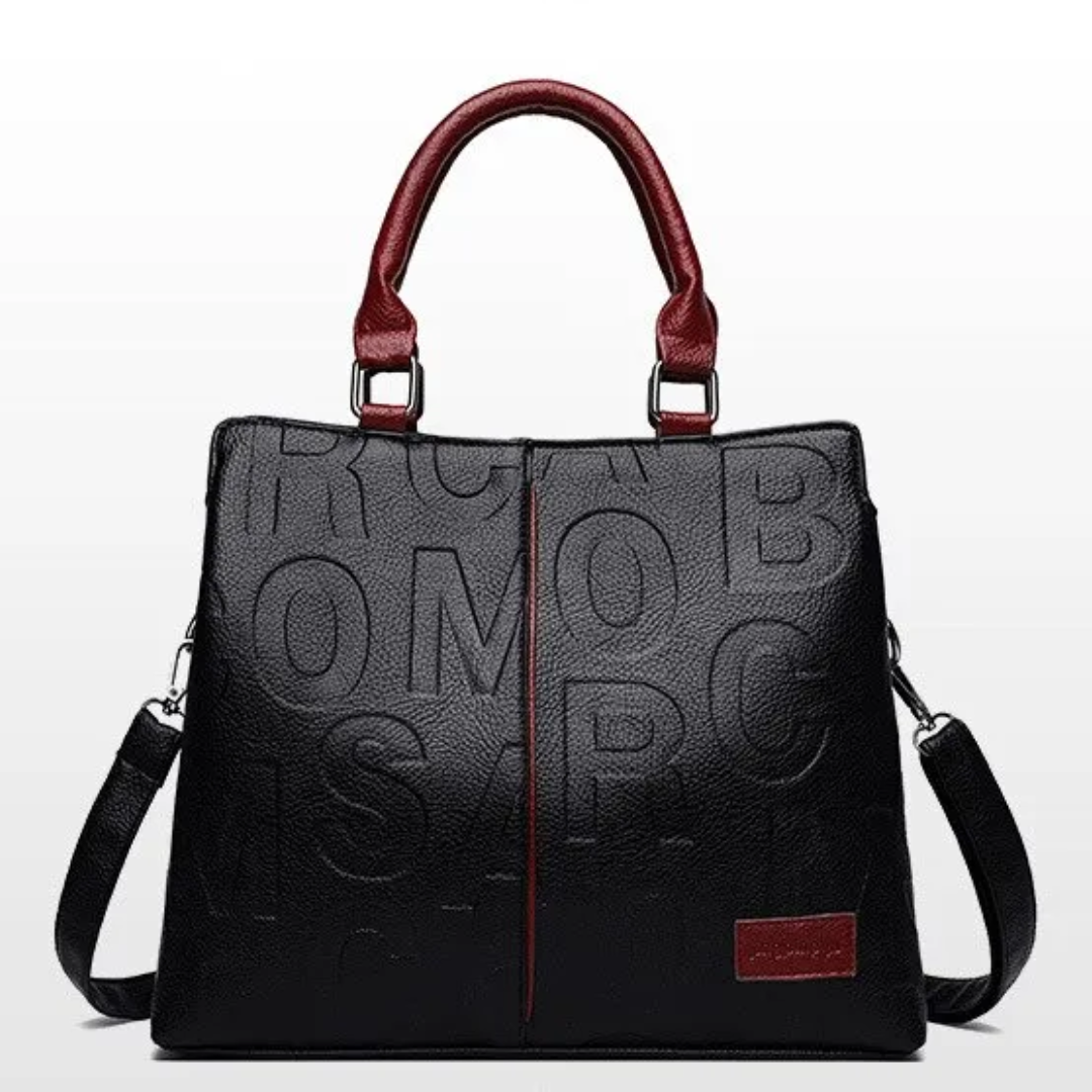Kaye Tote - Spacious Leather Handbag with Crossbody Strap