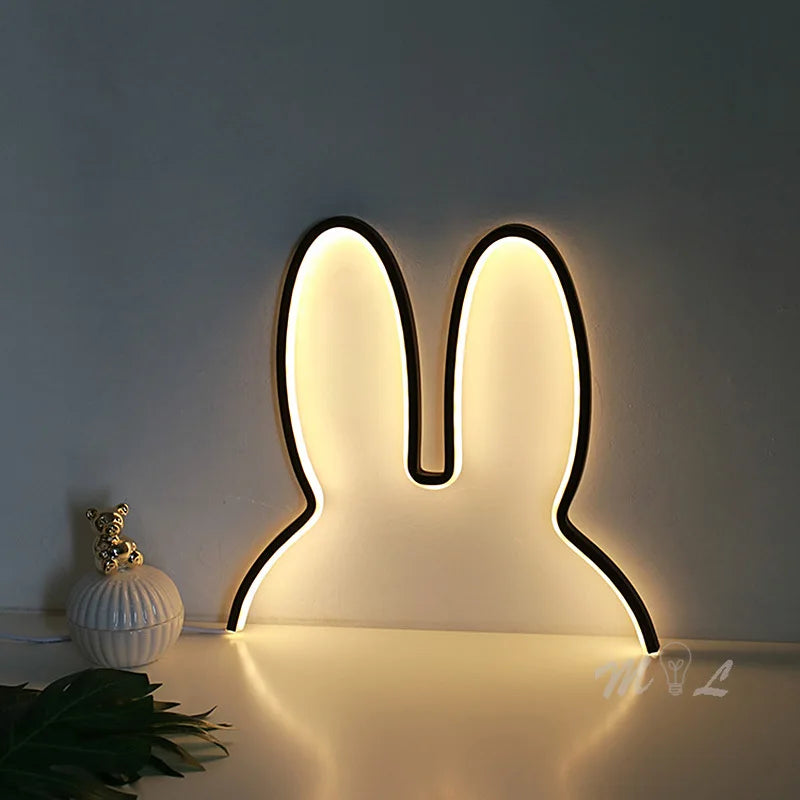 Bunny Night Light - Soft LED Kids Bedside Lamp