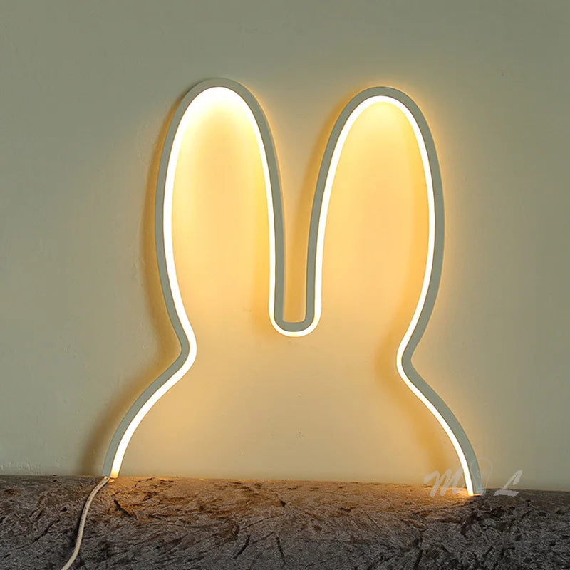 Bunny Night Light - Soft LED Kids Bedside Lamp