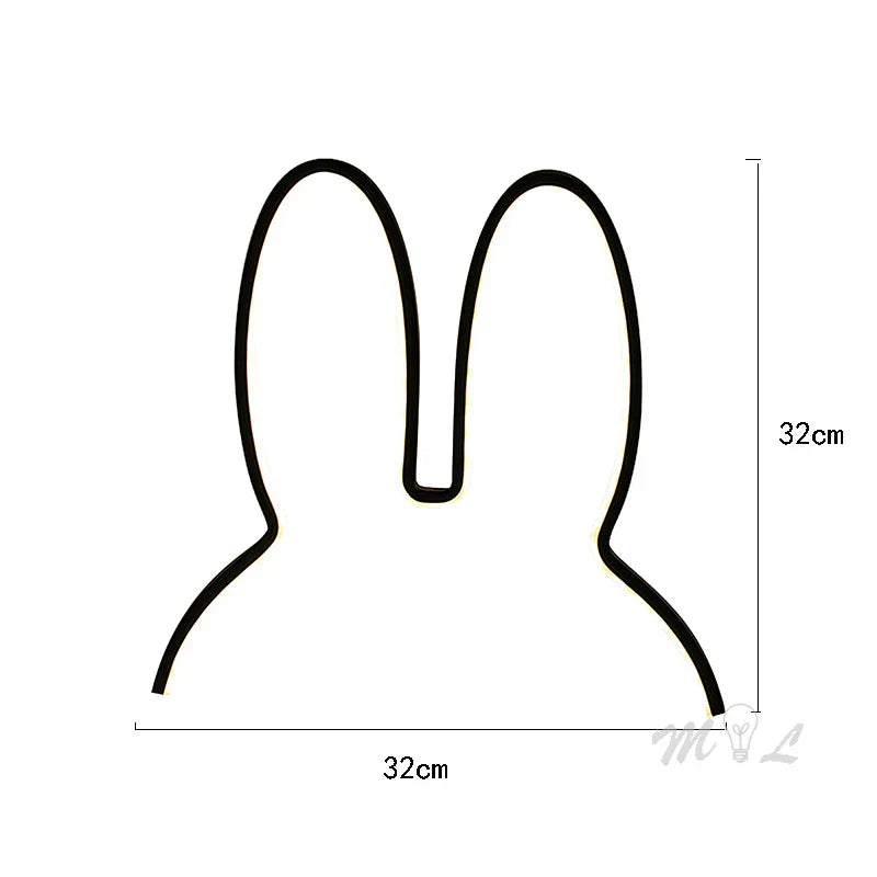Bunny Night Light - Soft LED Kids Bedside Lamp