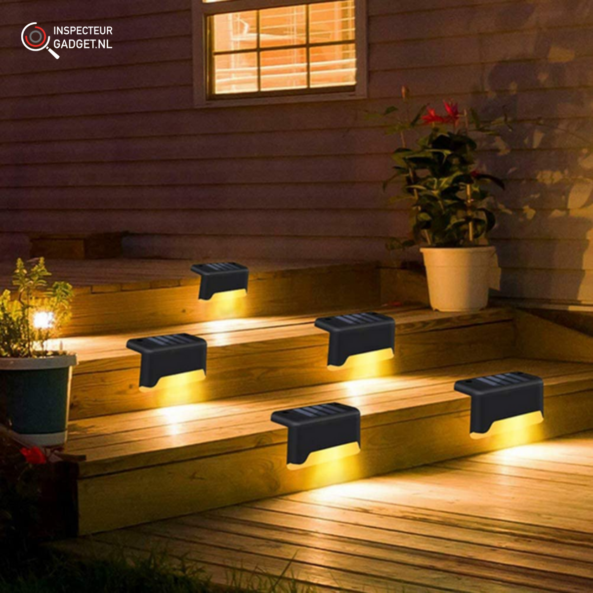Wireless LED Solar Wall Lamps Deluxe
