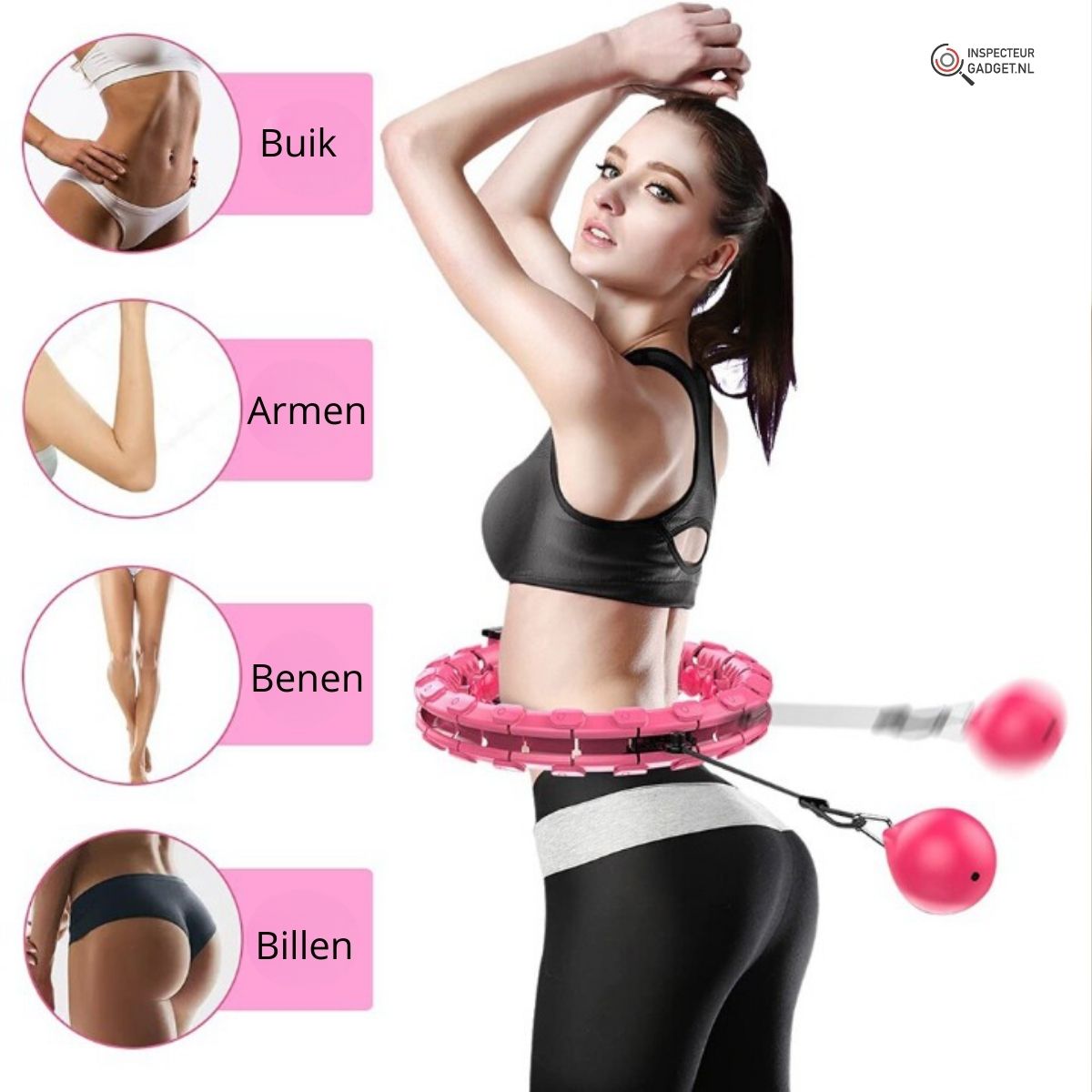 Hula Fitness - Adjustable Weighted Smart Hula Hoop
