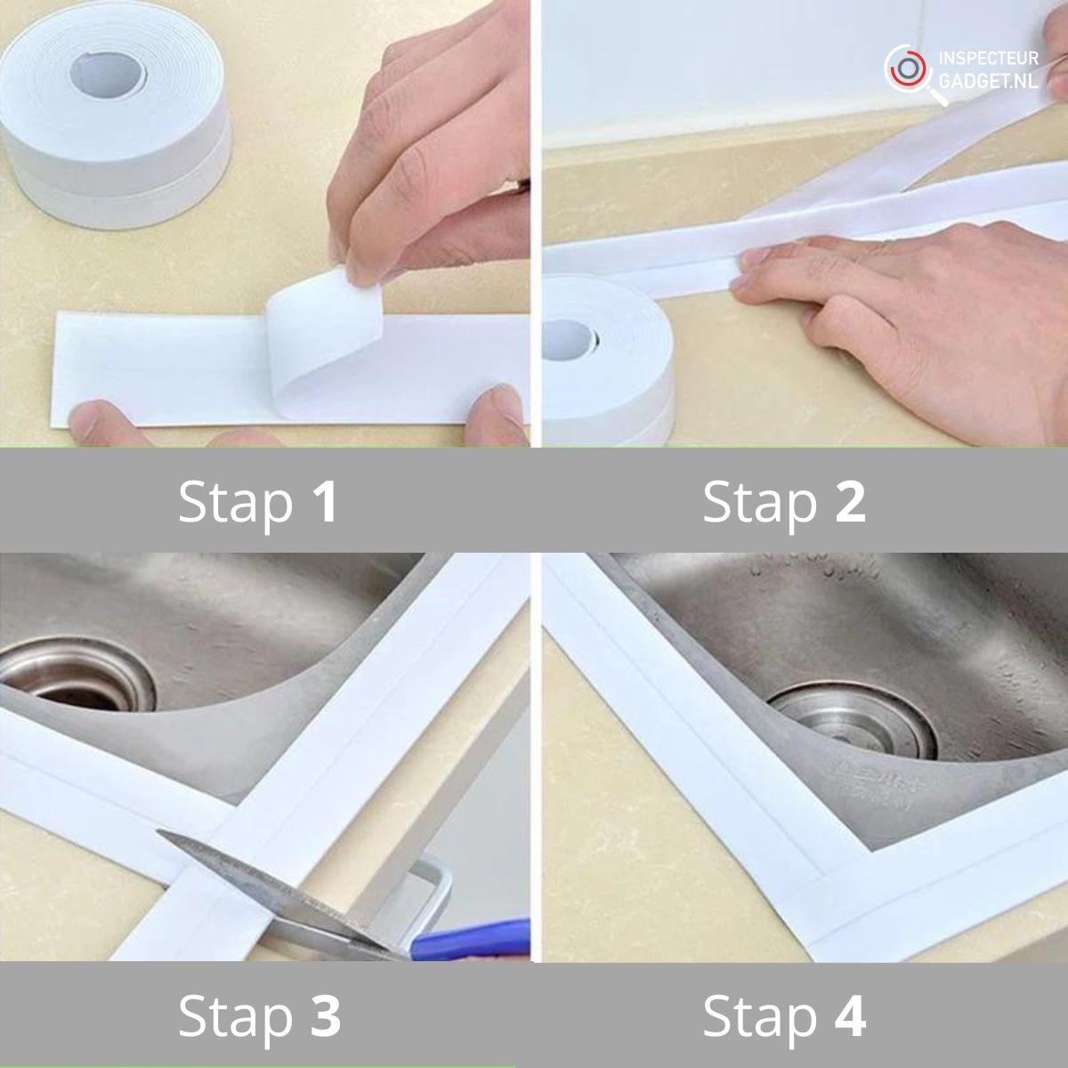 Caulk Strip Pro - Self-Adhesive Anti-Mould Sealing Tape, 3m