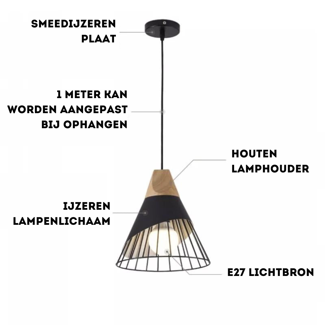 Industrial Scandinavian Pendant Lamp