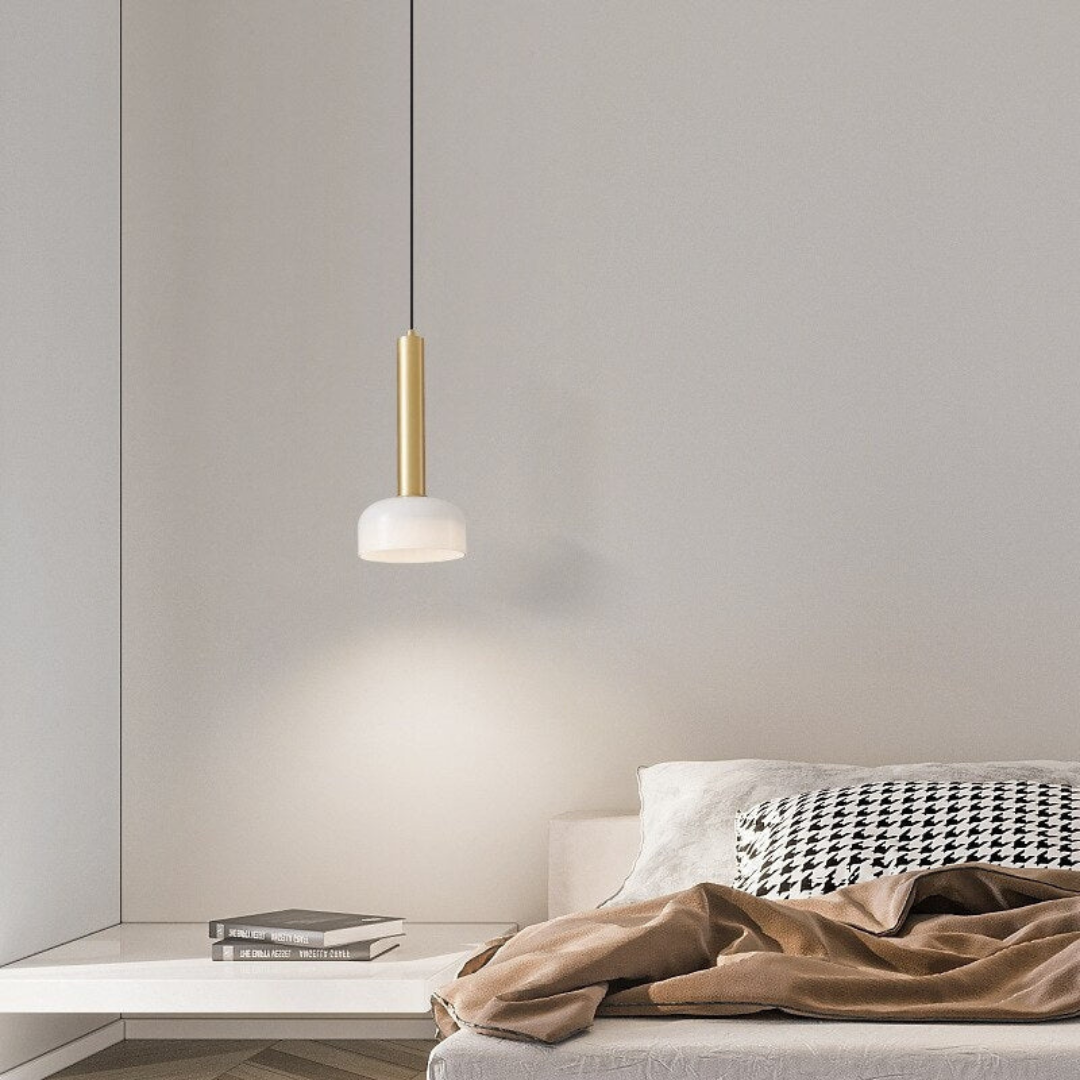 Luxe Minimalist Copper LED Pendant Lamp