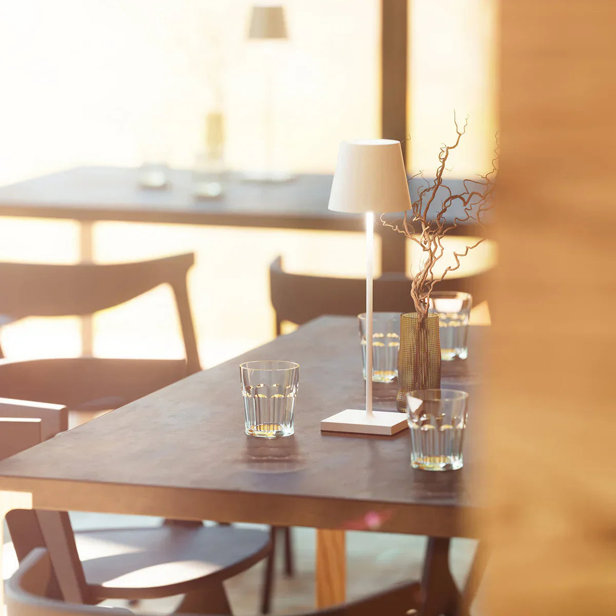 LumiLuxe Table Lamp - Cordless Rechargeable LED Light