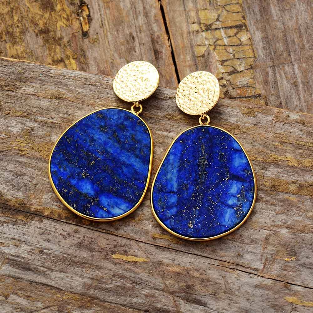 CelestialLuxe Lapis Lazuli Earrings