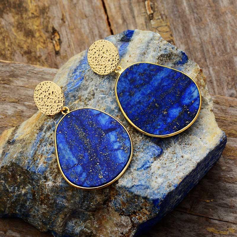 CelestialLuxe Lapis Lazuli Earrings