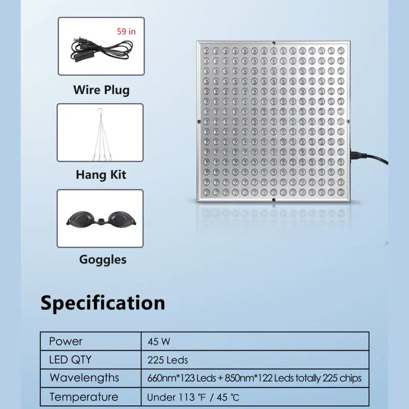 GlowTherapy Infrared Red Light Panel
