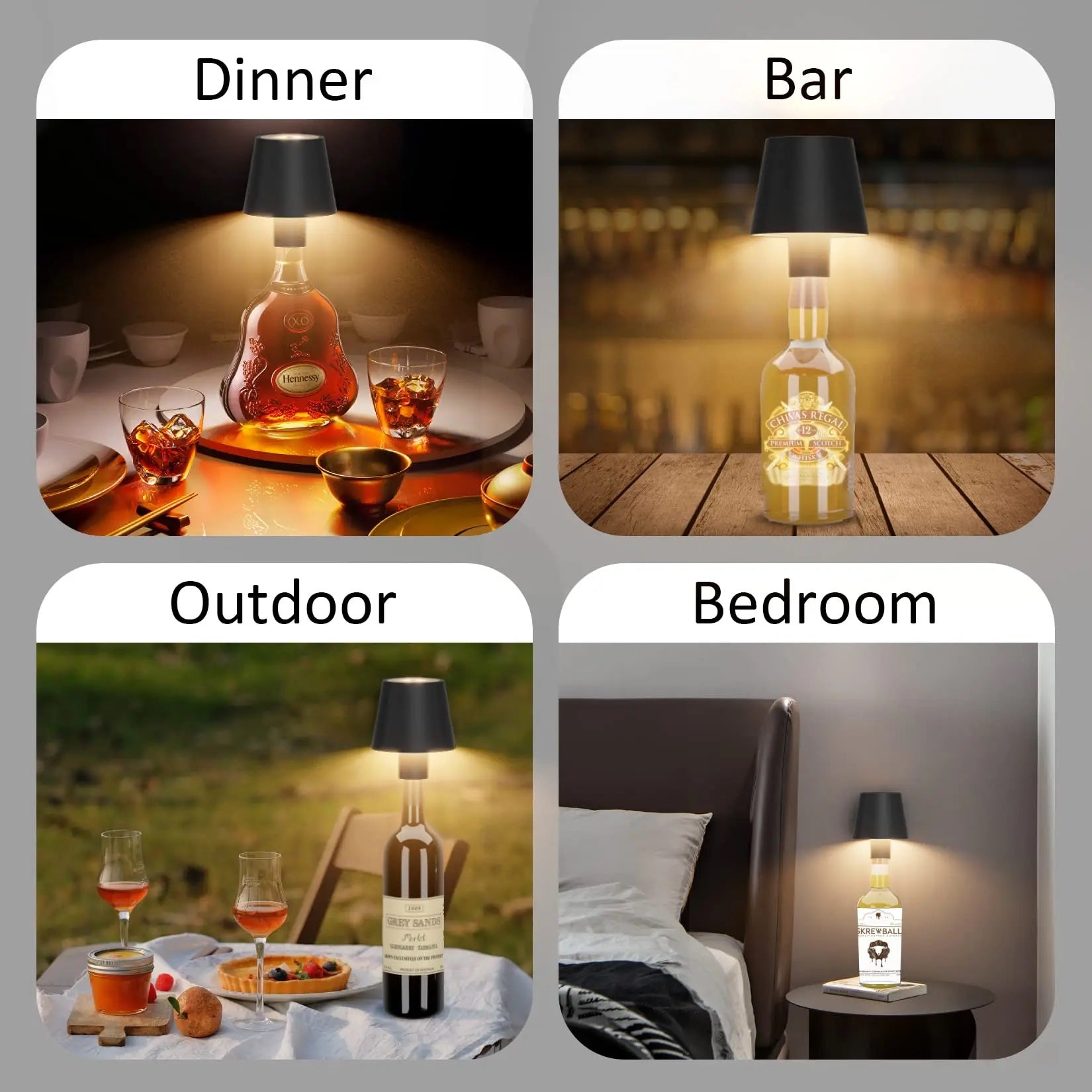 Bottlelight - Rechargeable Bottle Lamp