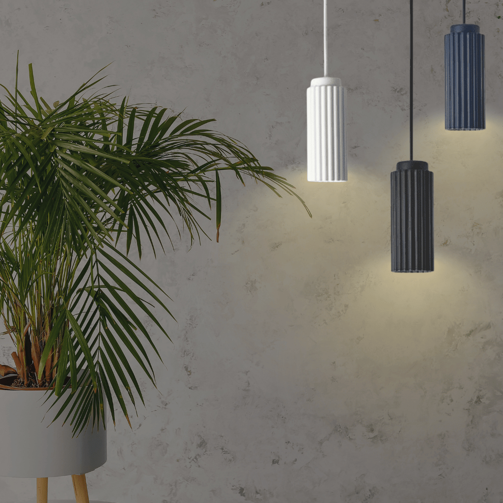 Cylindra Pendant - Textured Cylinder Ceiling Lamp