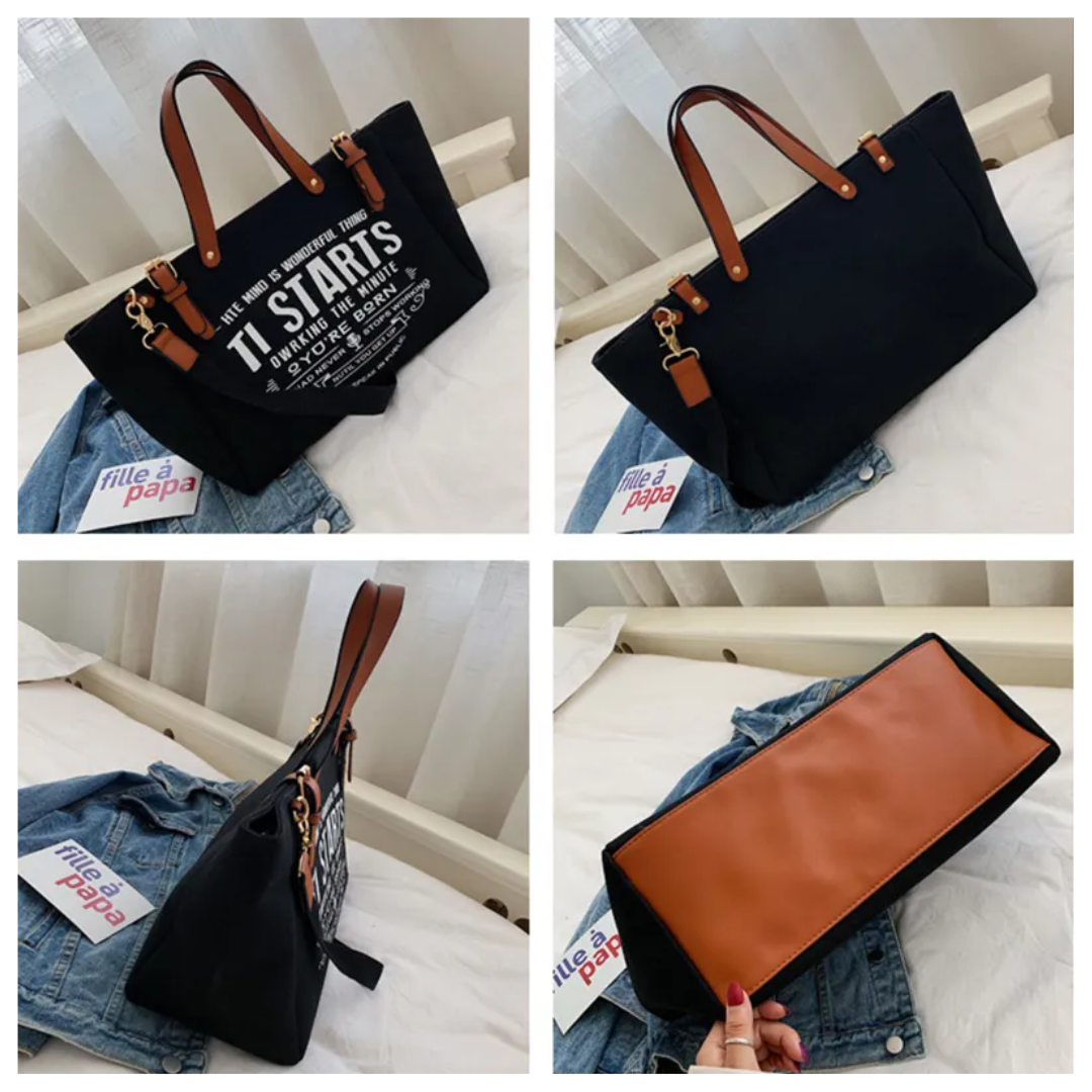 Lexie - Spacious Canvas Tote