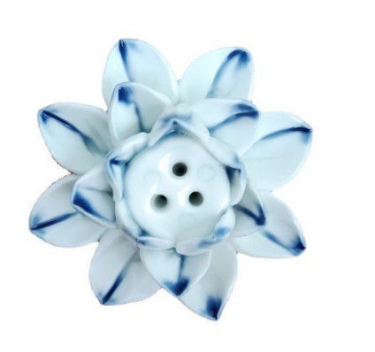 LotusBloom Incense Holder - Elegant Ceramic Burner