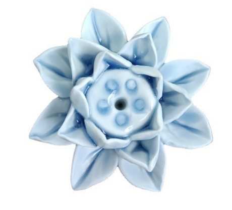 LotusBloom Incense Holder - Elegant Ceramic Lotus Burner