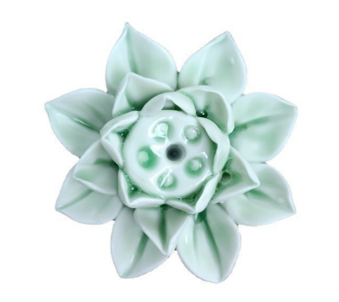 LotusBloom Incense Holder - Elegant Ceramic Lotus Burner