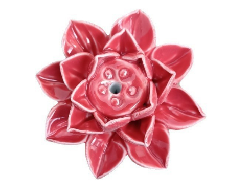LotusBloom Incense Holder - Elegant Ceramic Lotus Burner