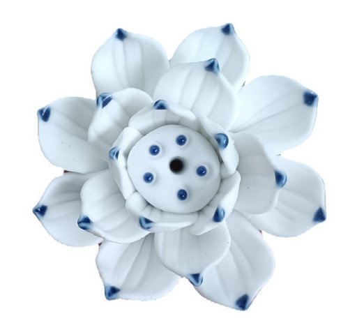 LotusBloom Incense Holder - Elegant Ceramic Burner