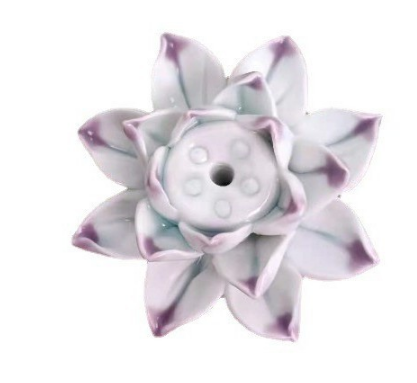 LotusBloom Incense Holder - Elegant Ceramic Lotus Burner
