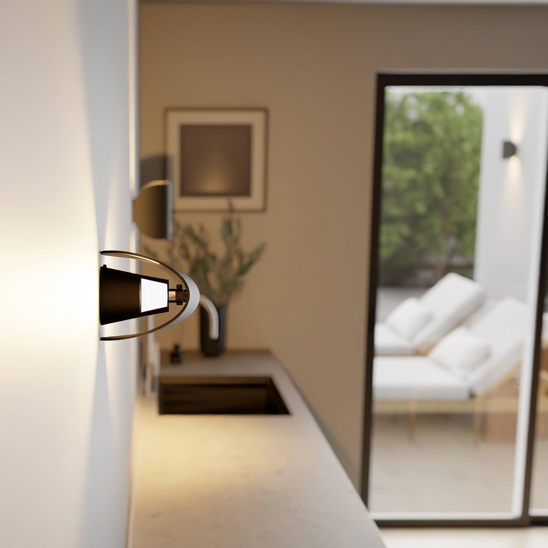 LumenTwist | Stylish Rotatable Outdoor Wall Sconce Lighting Fixture 3