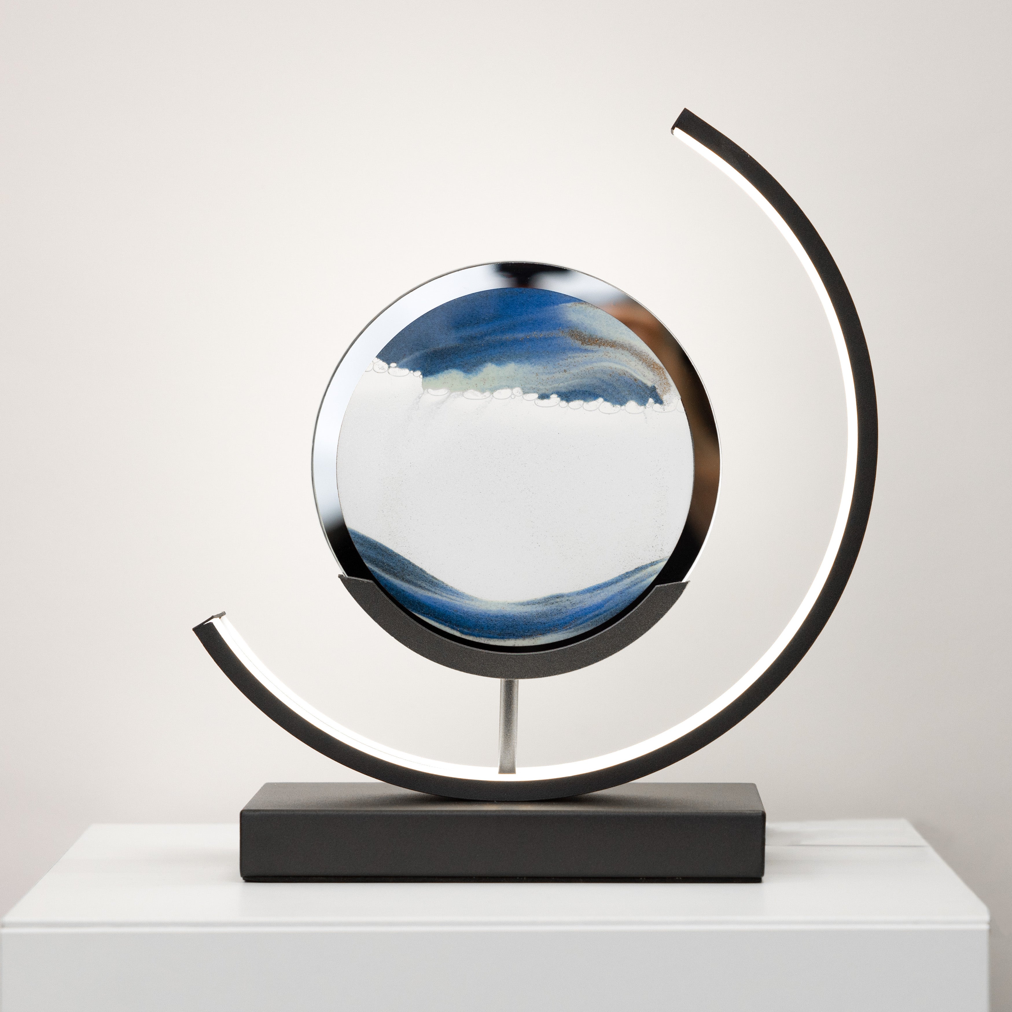 LumiGaze | Elegant Minimalist Hourglass LED Table Lamp for Bedroom 1