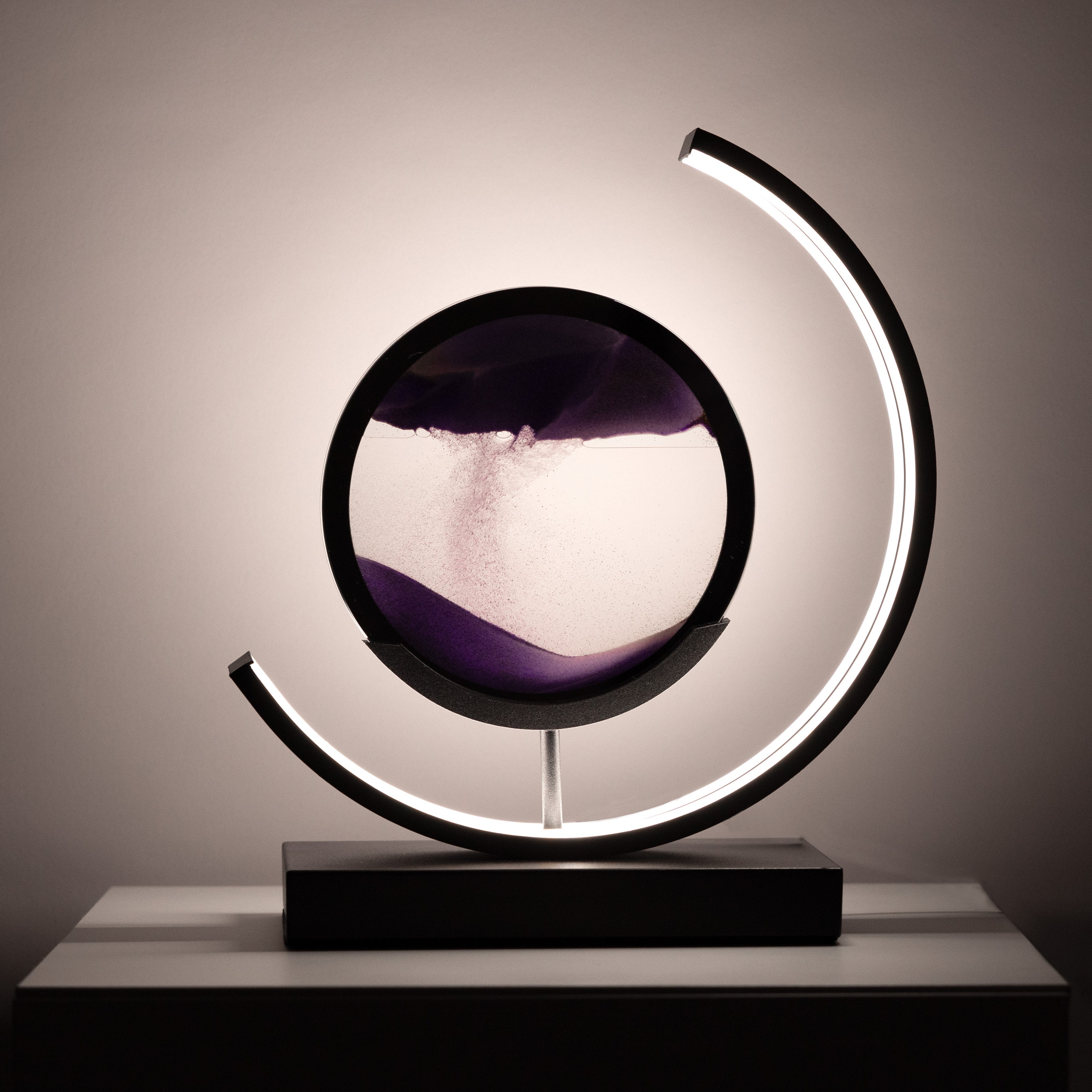 LumiGaze | Elegant Minimalist Hourglass LED Table Lamp for Bedroom 7