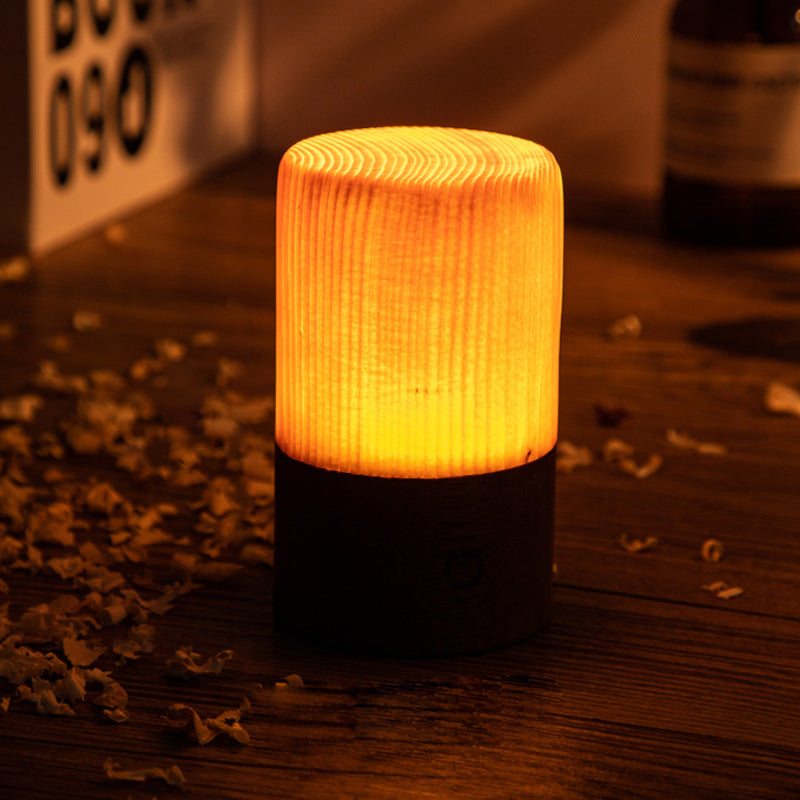LumiWood | Elegant Touch Control Battery Operated Table Lamp 6