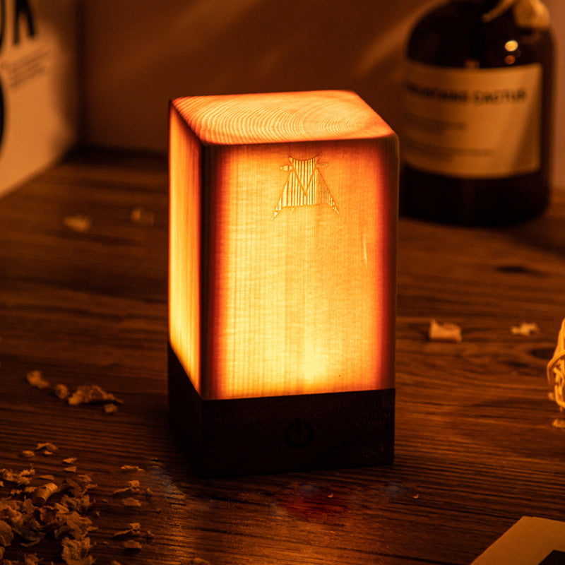LumiWood | Elegant Touch Control Battery Operated Table Lamp 7