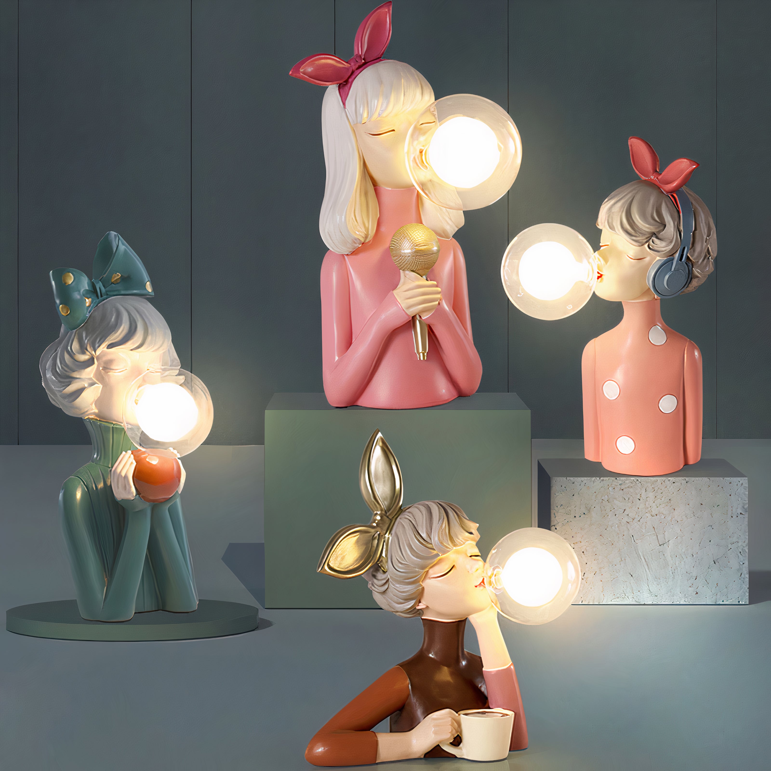 LuminaraCraft | Elegant Handcrafted Wood Table Lamp for Bedroom Decor 2