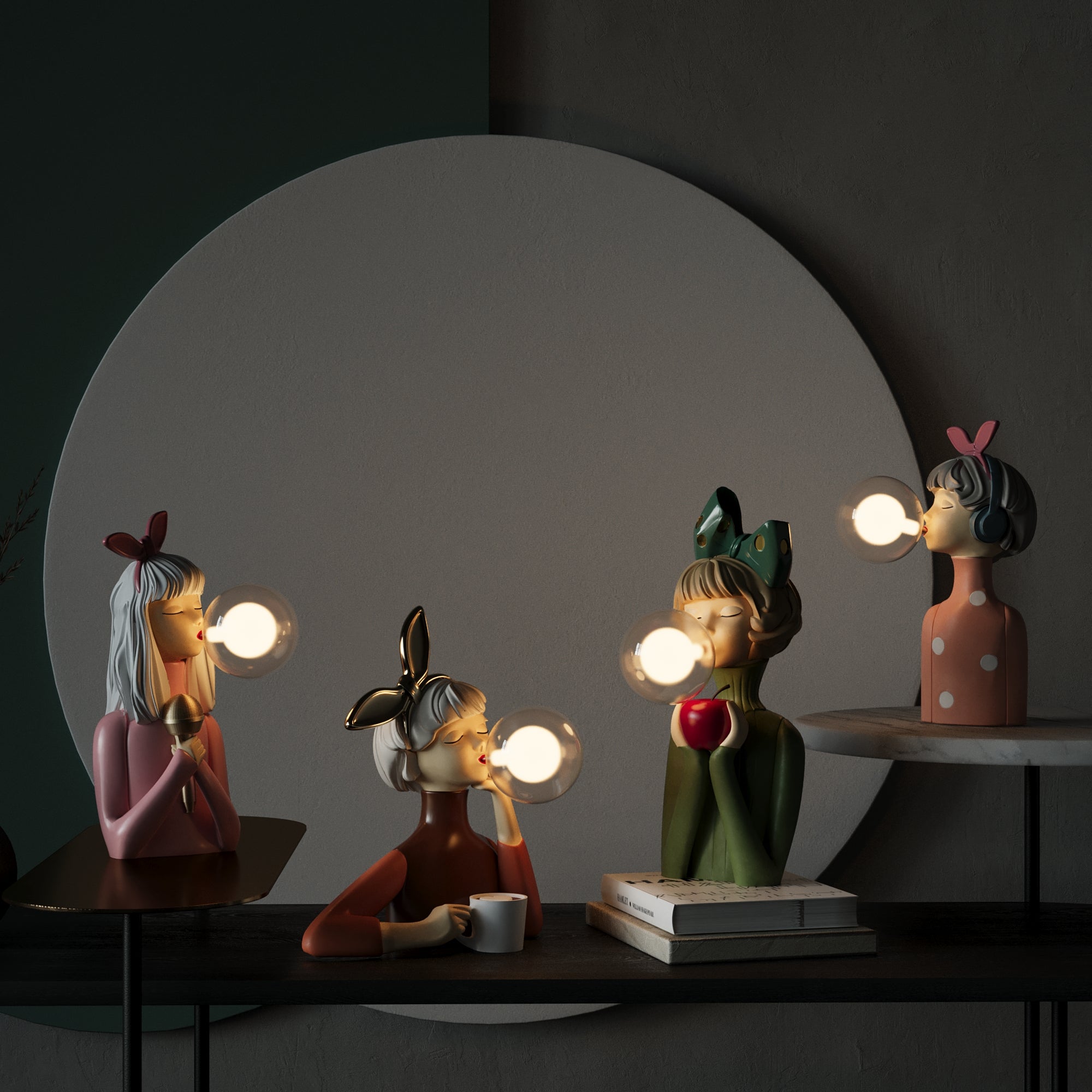 LuminaraCraft | Elegant Handcrafted Wood Table Lamp for Bedroom Decor 5
