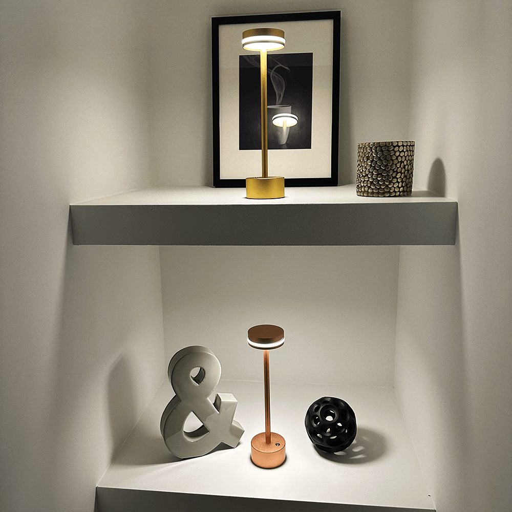 Luminara | Elegant Cordless Aluminum Table Lamp with Touch Control 2