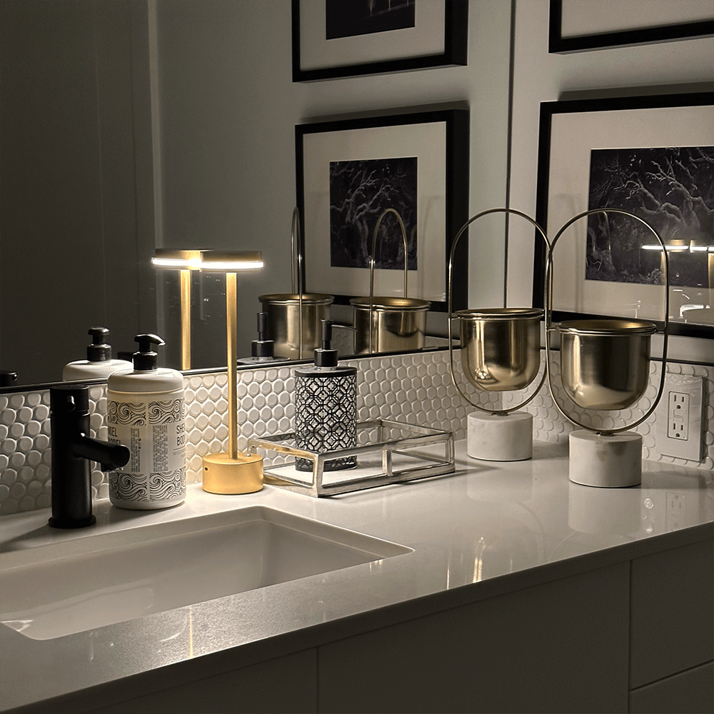 Luminara | Elegant Cordless Aluminum Table Lamp with Touch Control 4