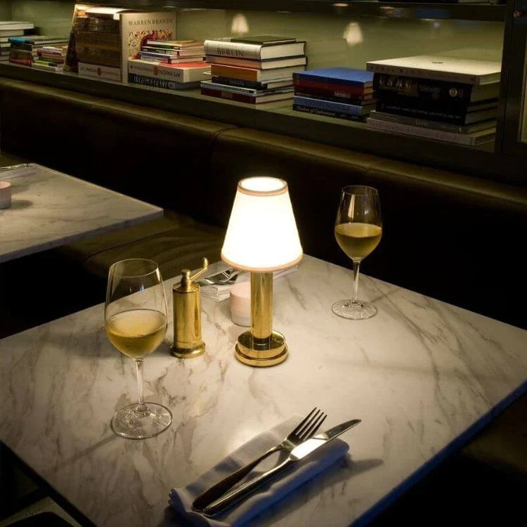 Luminara | Elegant Cordless Fabric Table Lamp with Dimmable Light 3