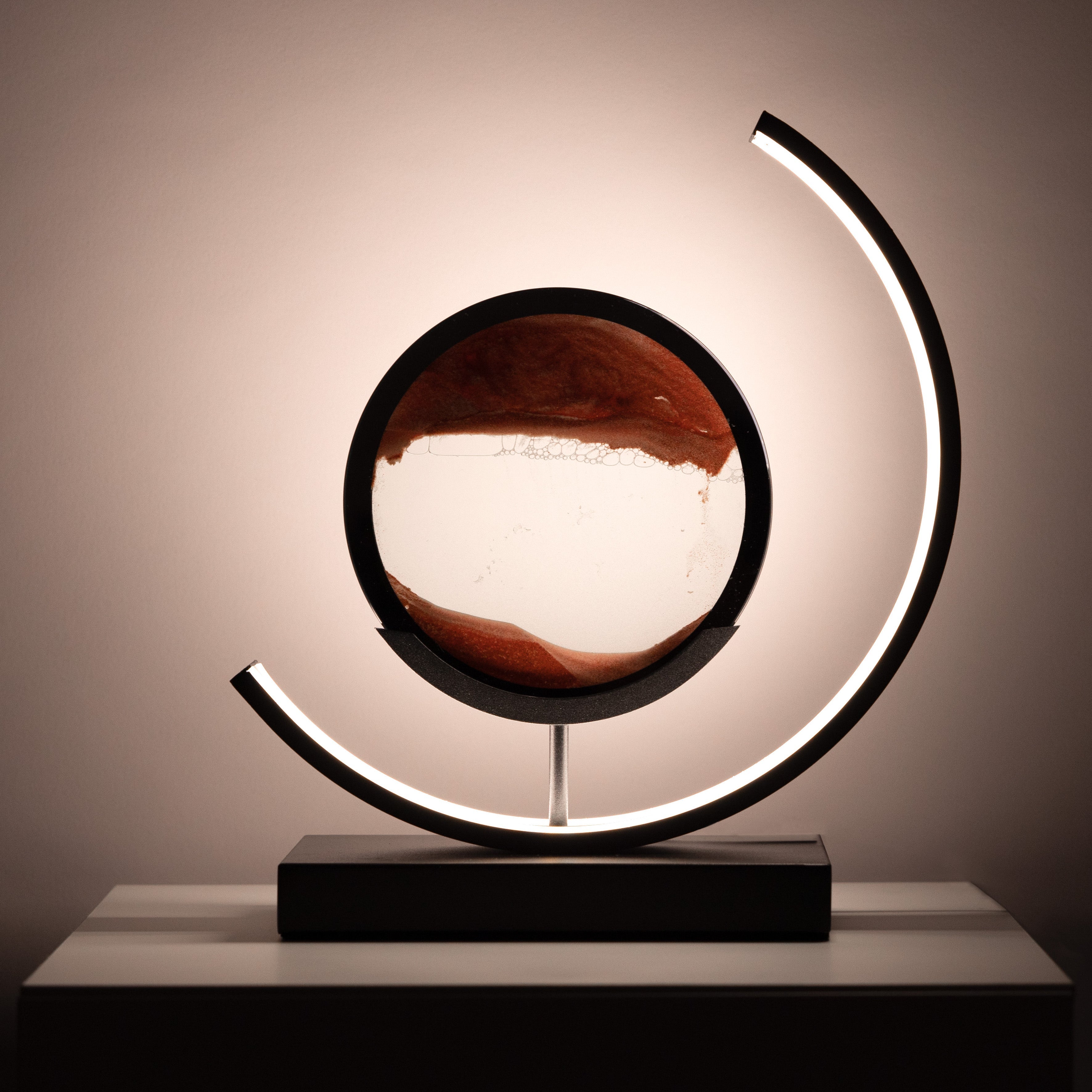 Luminara | Elegant Minimalist Hourglass LED Table Lamp for Bedroom 4
