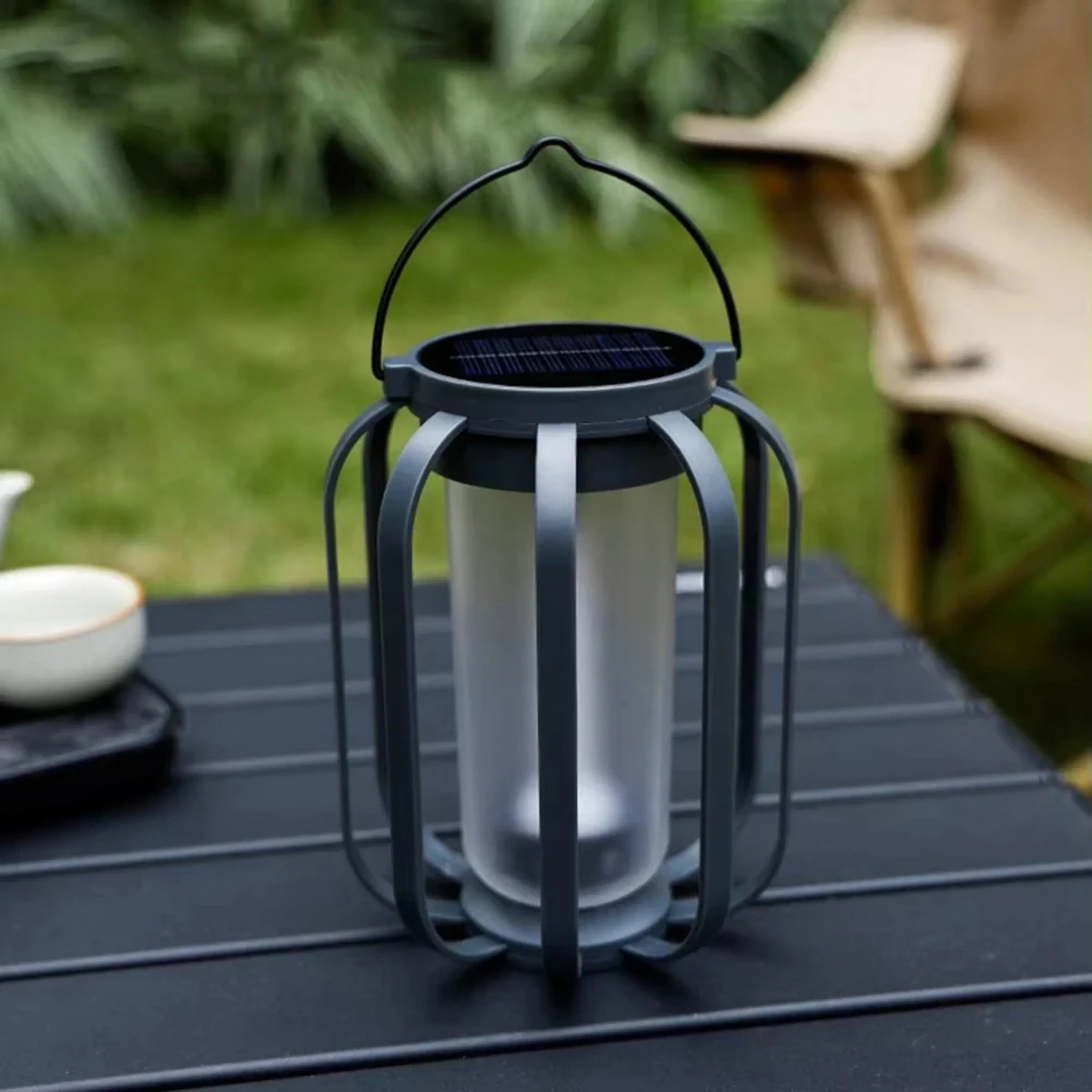 Luminara | Elegant Solar-Powered Flickering Outdoor Lantern 3