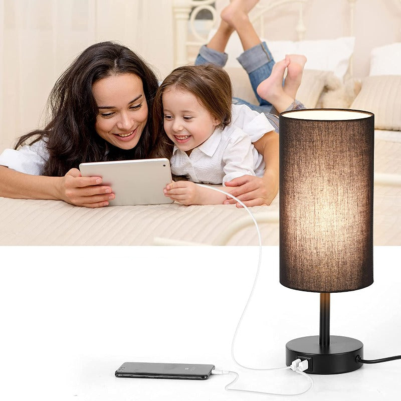 Luminara | Modern Touch Control Dimmable Desk Lamp with USB Ports 8