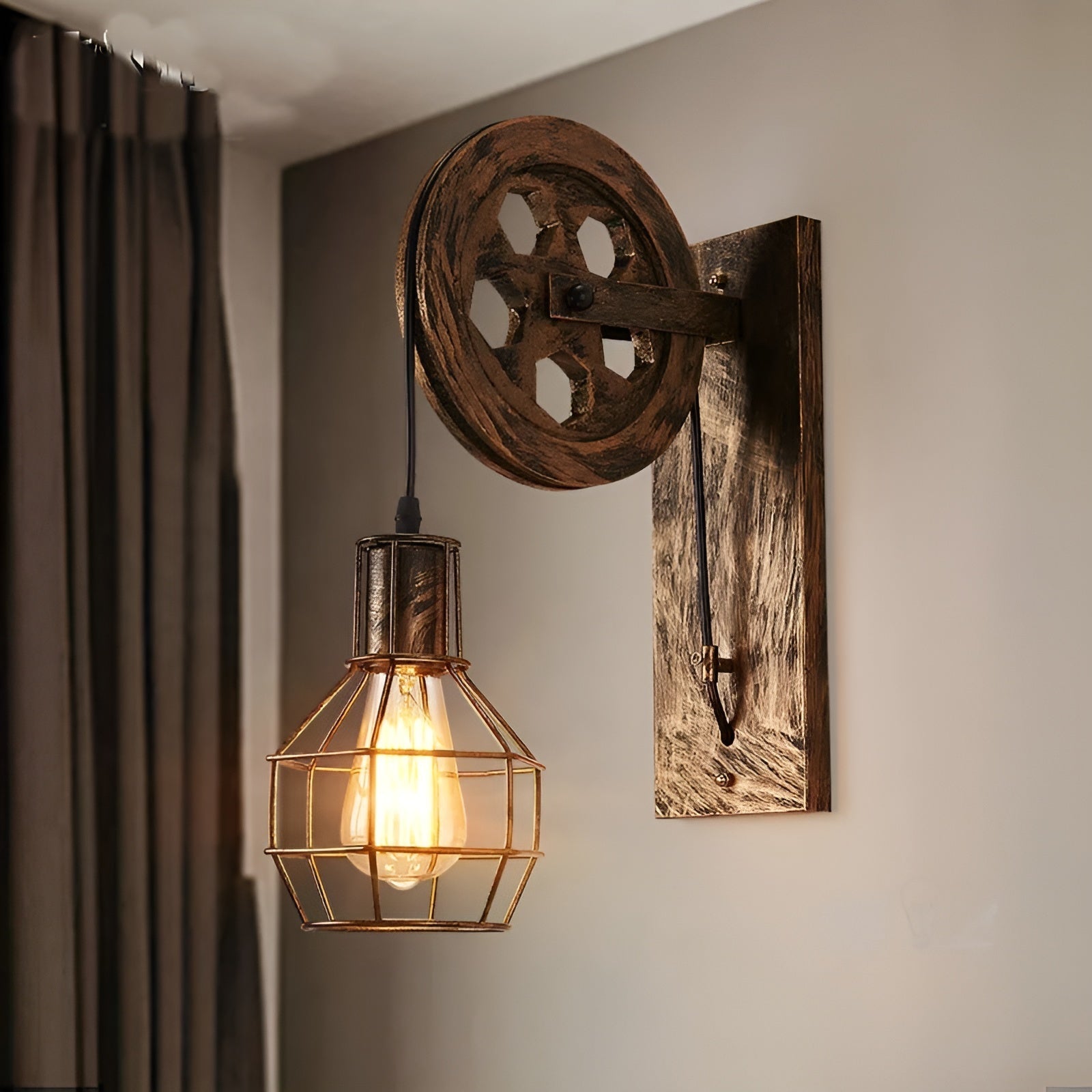 Luminara | Stylish Industrial Metal Wall Sconce Lighting with LED 8