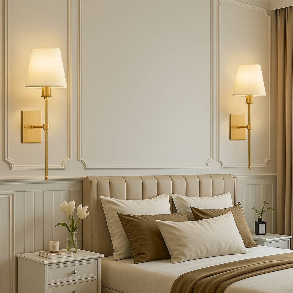 Luminara | Stylish Minimalist 2-Pack Wired Wall Sconces Lighting 5