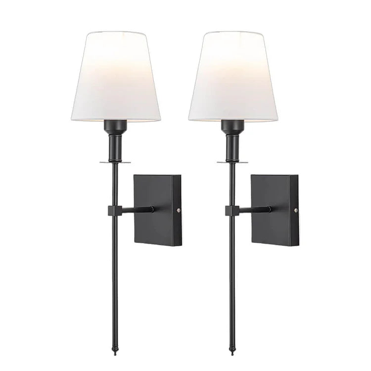 Luminara | Stylish Minimalist 2-Pack Wired Wall Sconces Lighting 8
