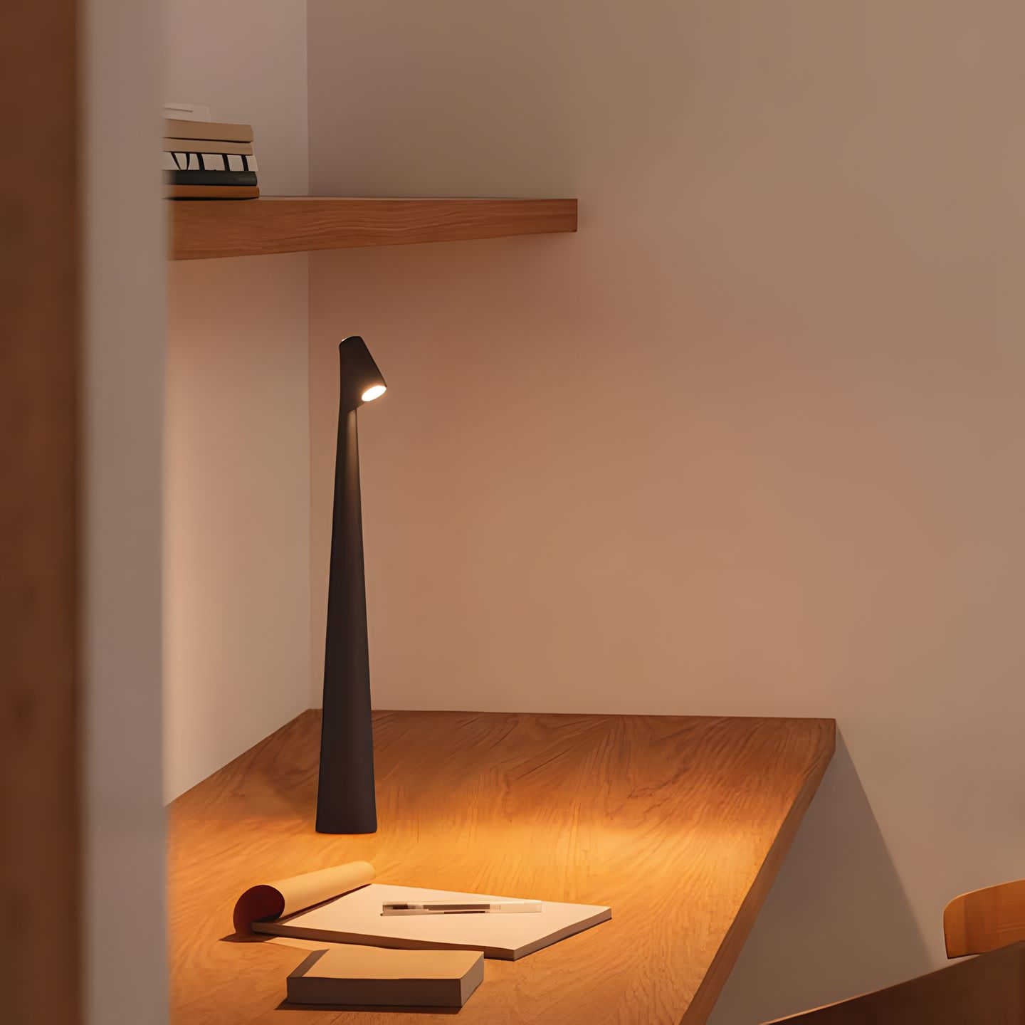 LunaSlim | Elegant Cordless Aluminum Table Lamp with Dimming Function 7