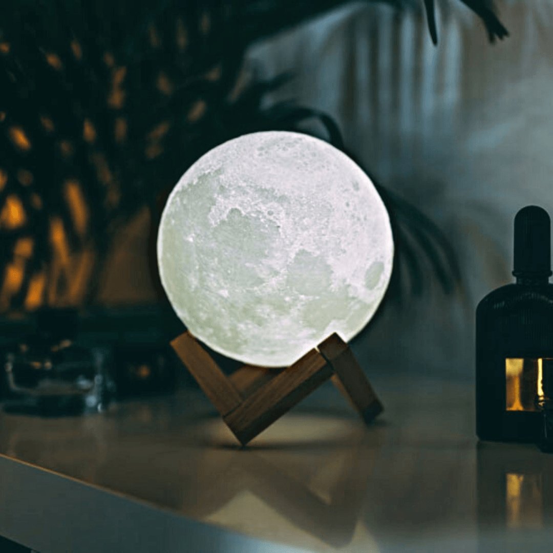 Lunar Light | 3D Moon Lamp with Touch Control & Wireless Design | Create a Soothing Atmosphere 0