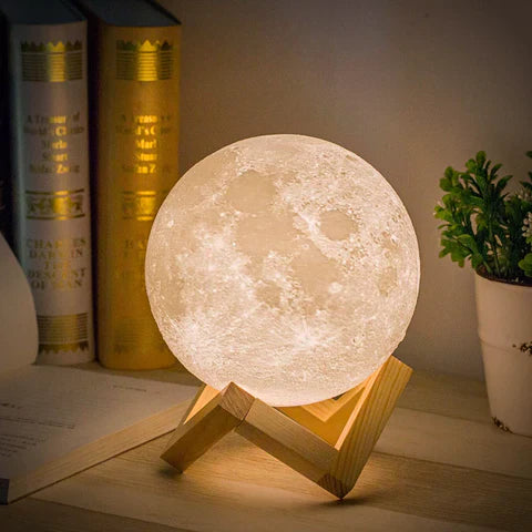 Lunar Light | 3D Moon Lamp with Touch Control & Wireless Design | Create a Soothing Atmosphere 8