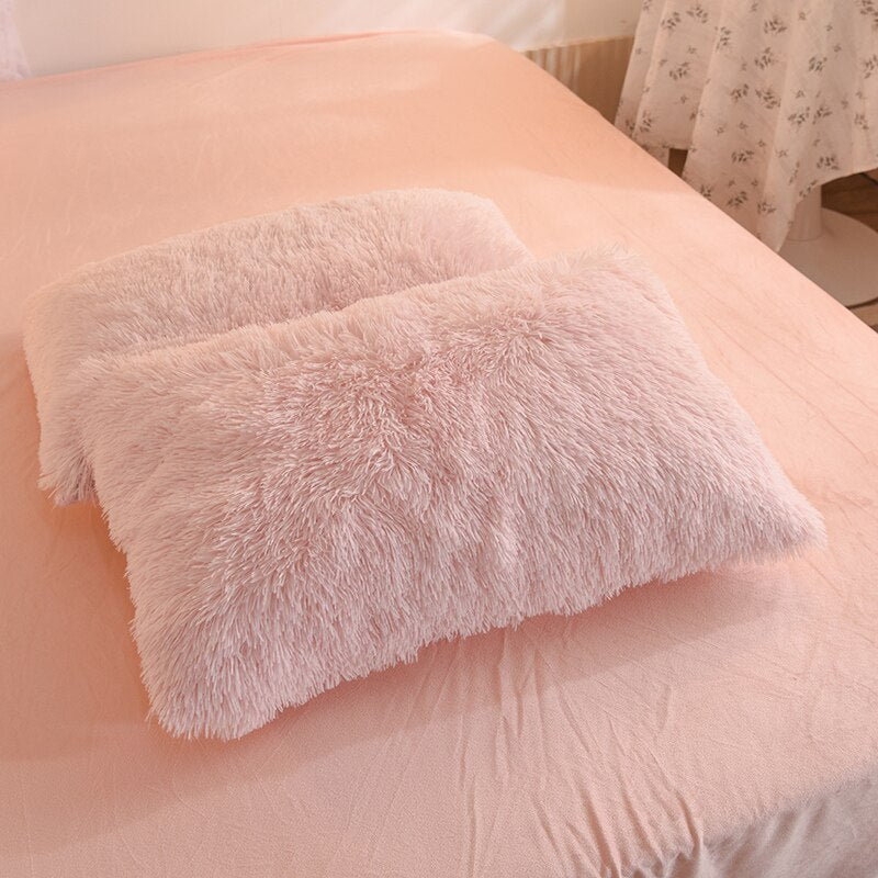 Plush Duvet Cover - Zip & Corner Ties