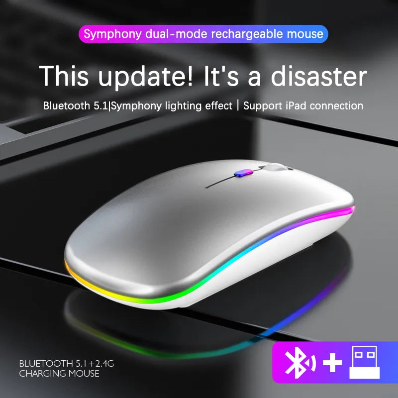 LuxeClick - Wireless Rechargeable Bluetooth Mouse