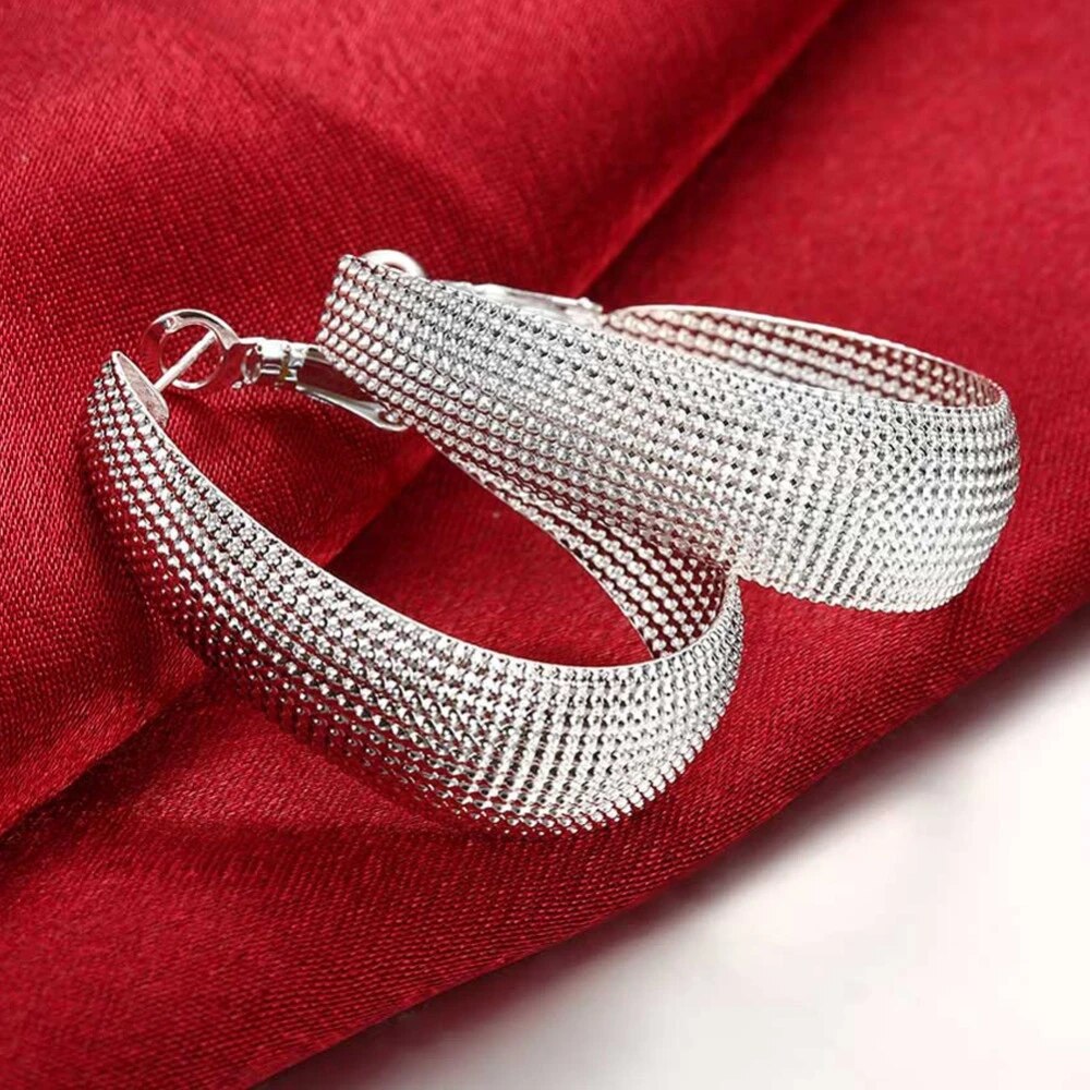 Europa - Fine Sterling Silver Hoop Earrings for Women