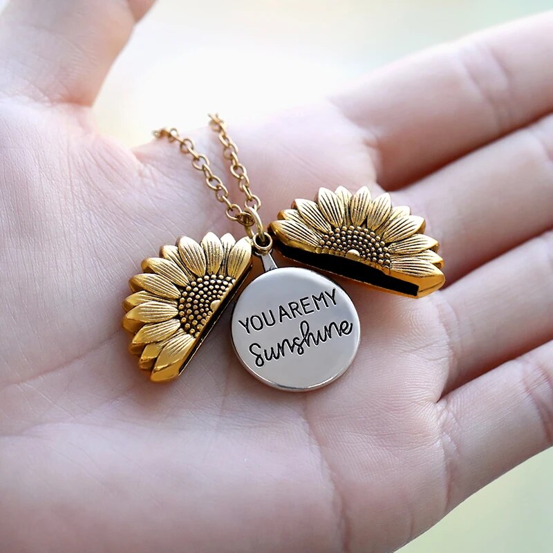 SunBlossom - Sunflower Locket Necklace