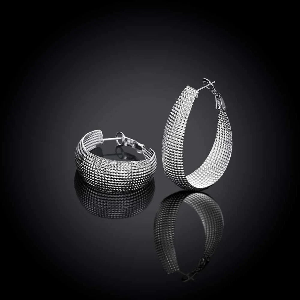 Europa - Fine Sterling Silver Hoop Earrings for Women